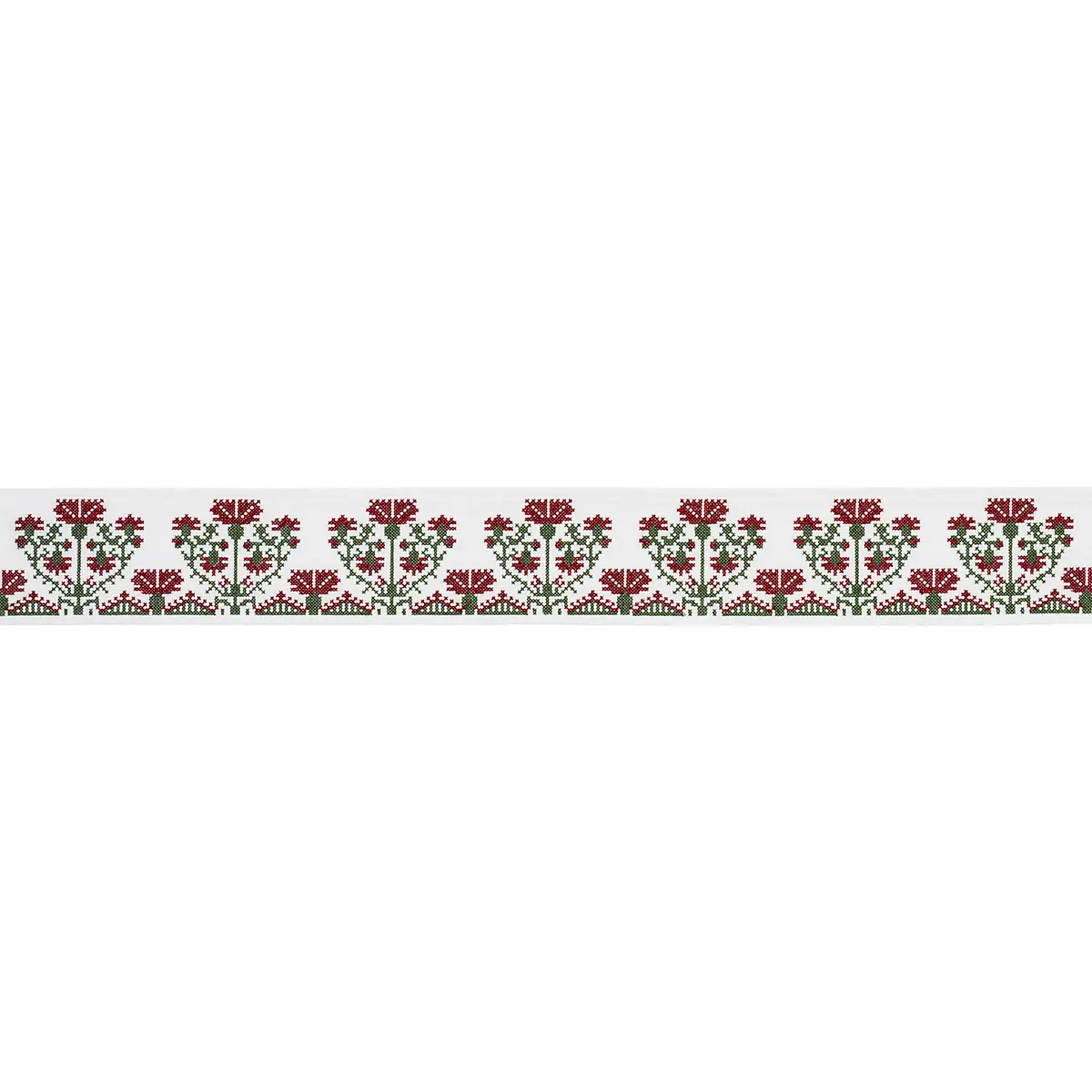 CUSTIS EMBROIDERED TAPE_ CLARET