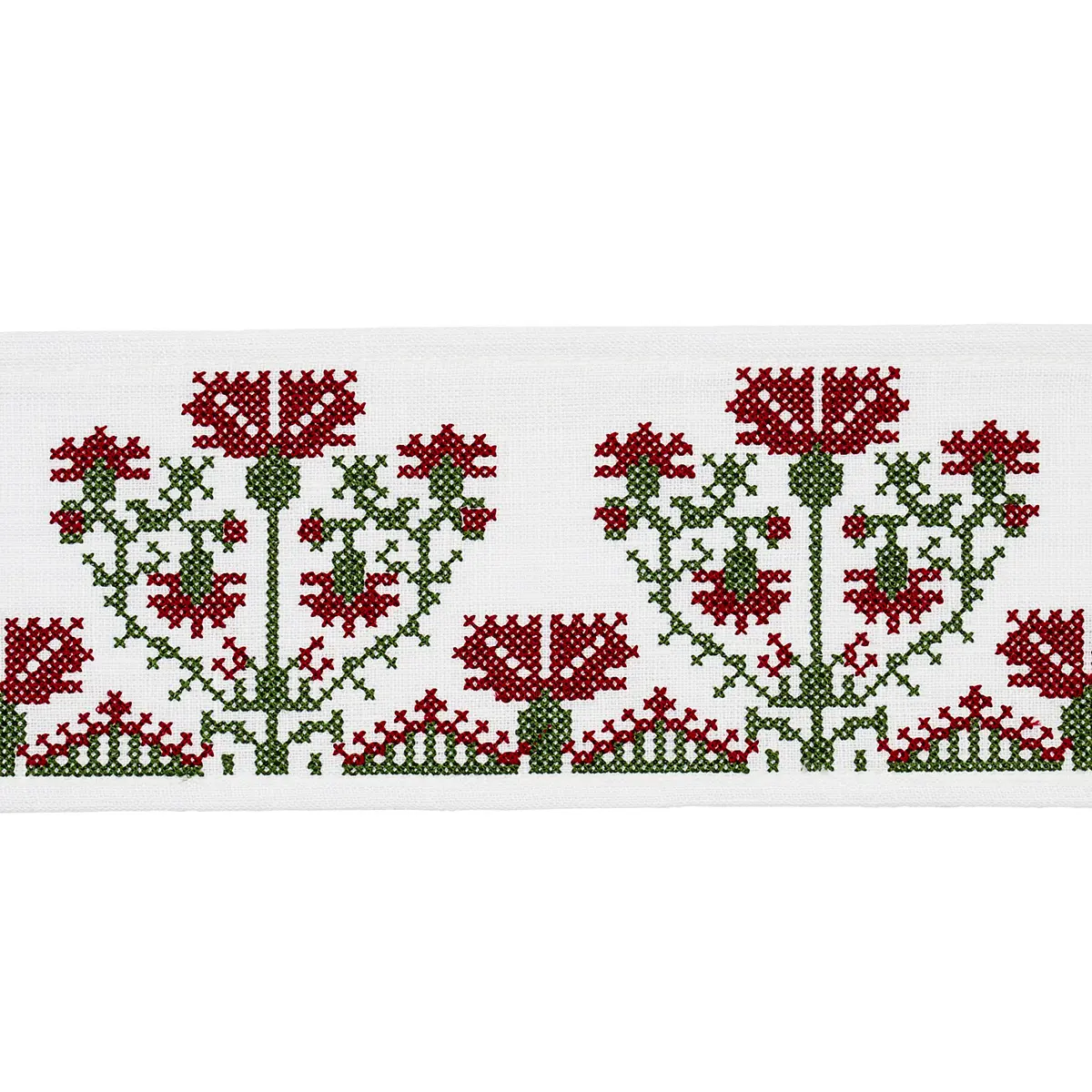 CUSTIS EMBROIDERED TAPE_ CLARET