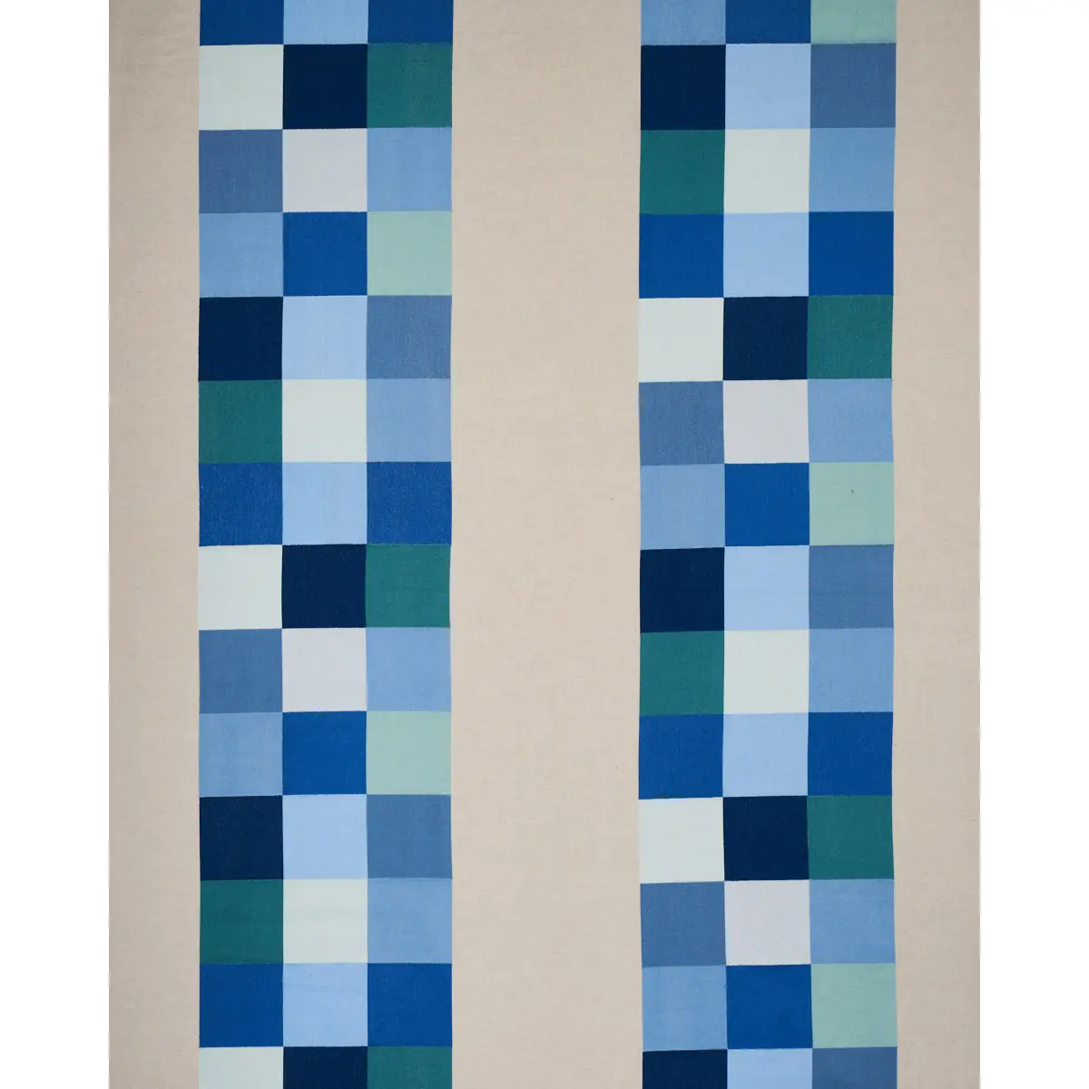 EMBROIDERED TILE_ BLUE