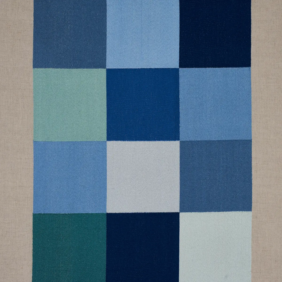 EMBROIDERED TILE_ BLUE