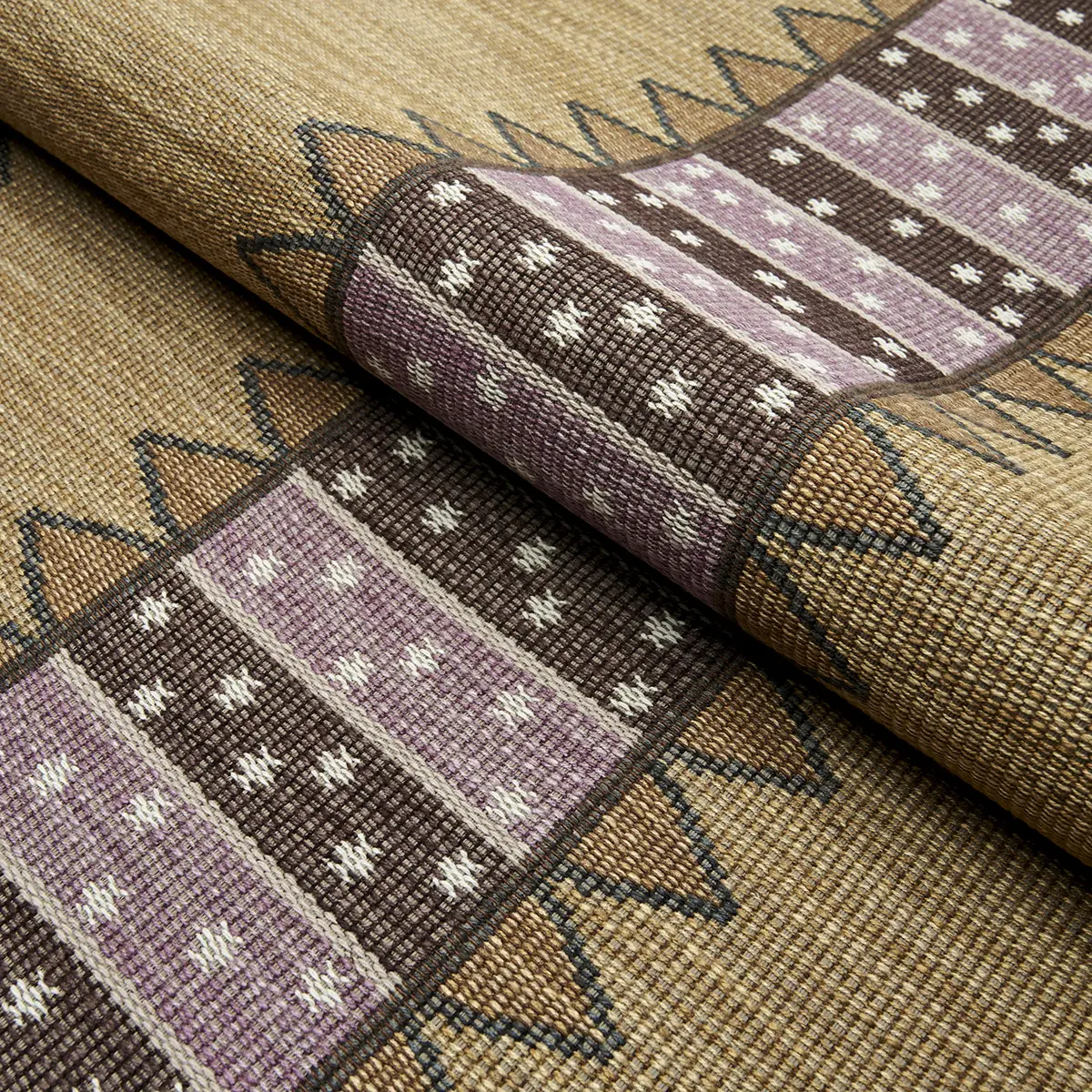 NOOR KILIM STRIPE_ AUBERGINE