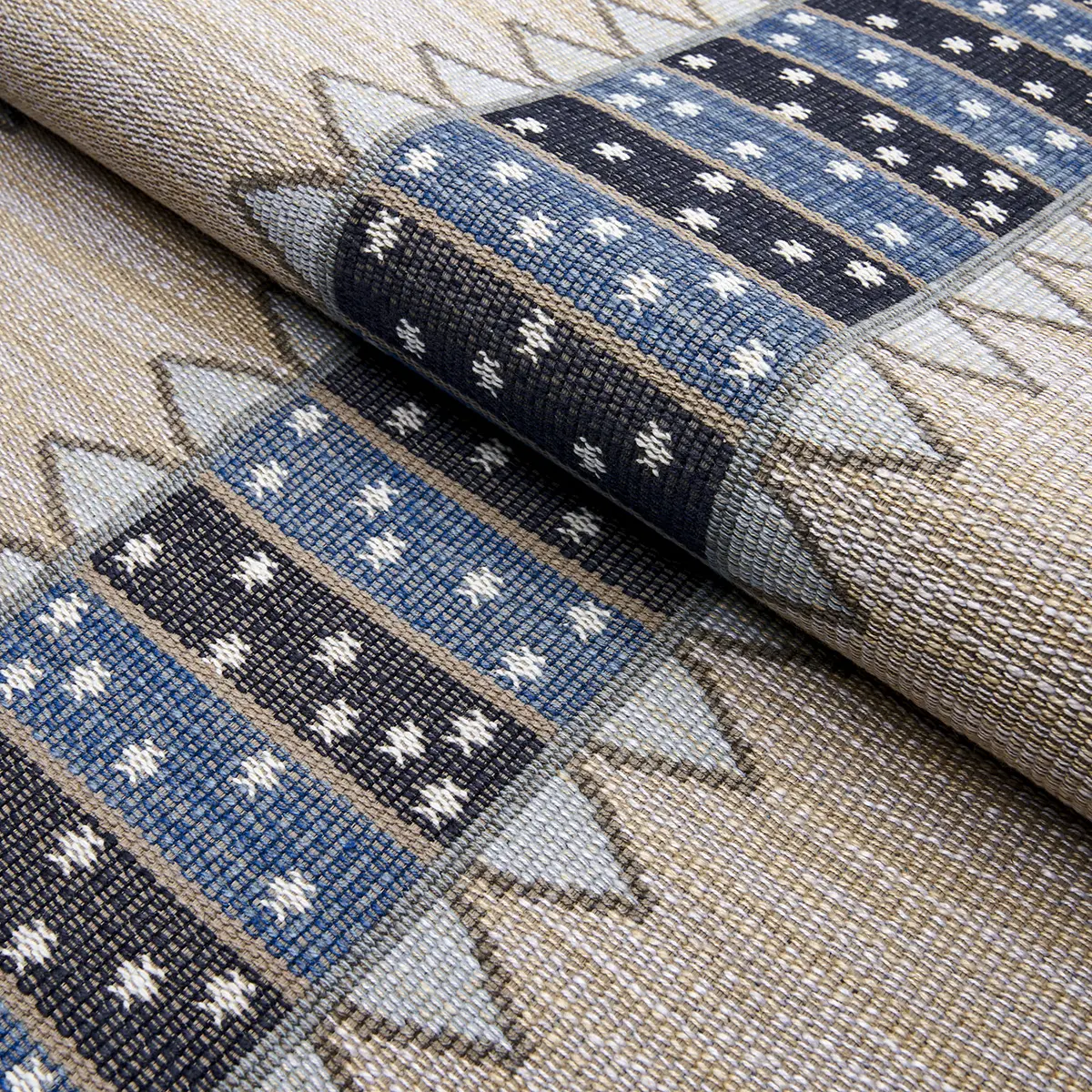 NOOR KILIM STRIPE_ INDIGO