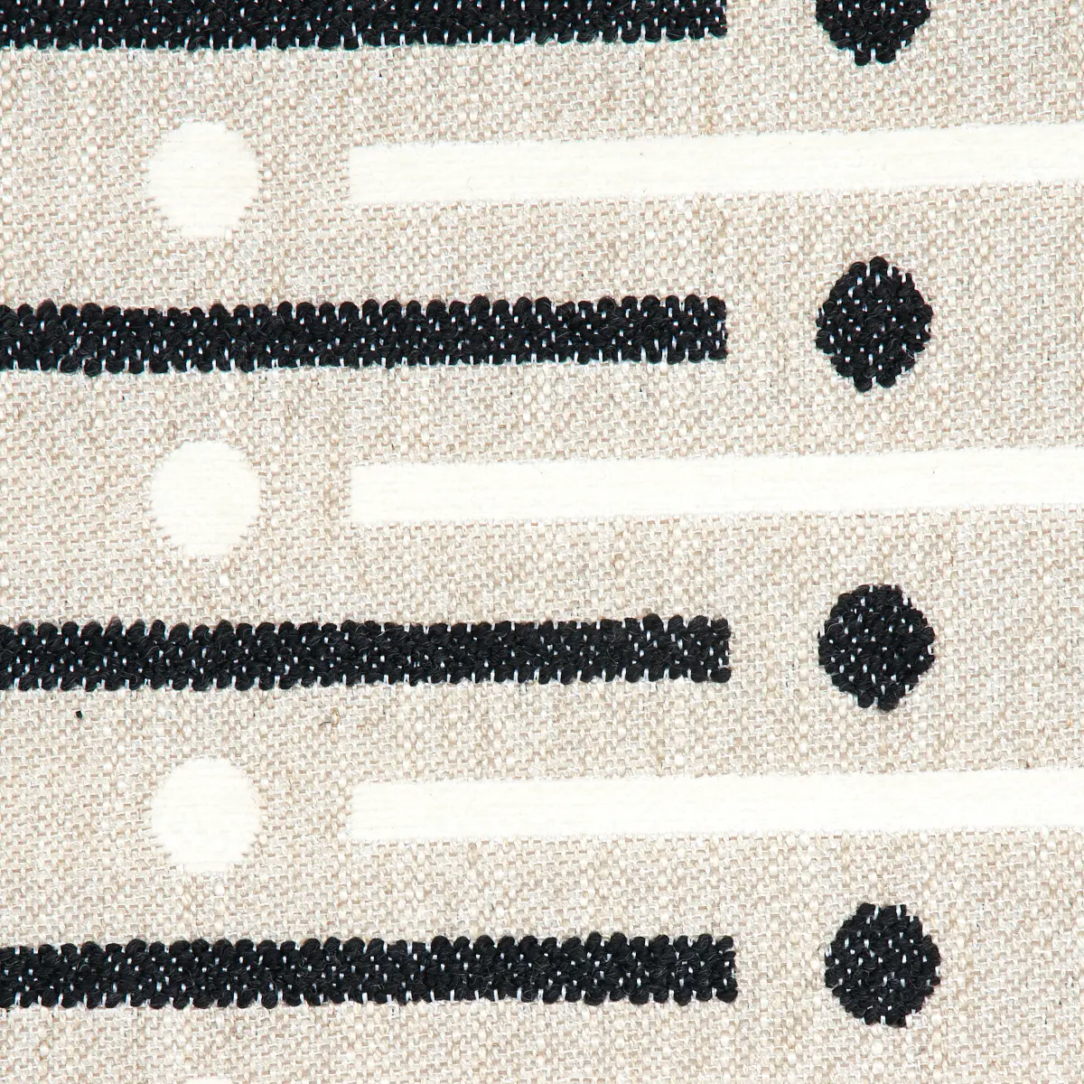 SERAPO RUSTIC WEAVE_ CARBON & IVORY
