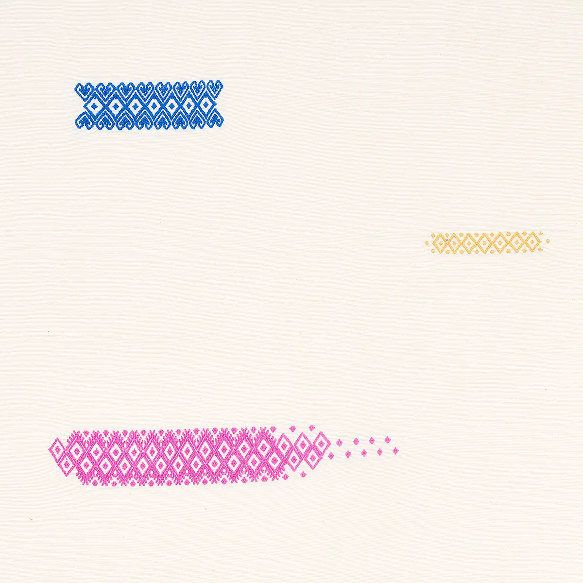 BALAMIL HANDWOVEN PANEL_ MULTI ON IVORY