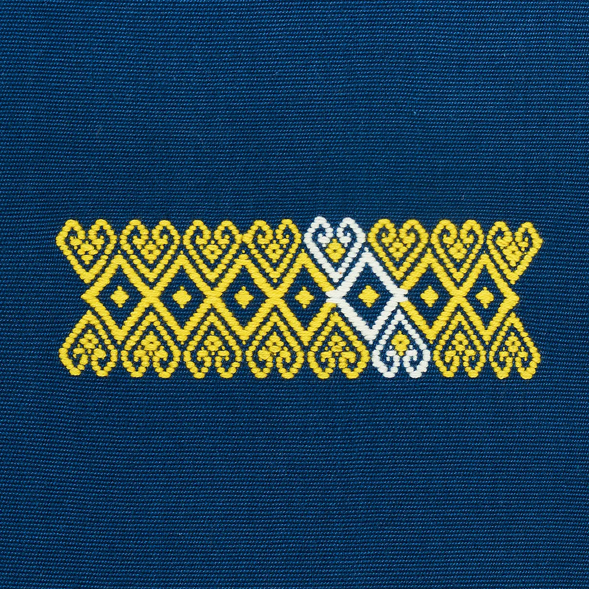 BALAMIL HANDWOVEN PANEL_ MULTI ON NAVY