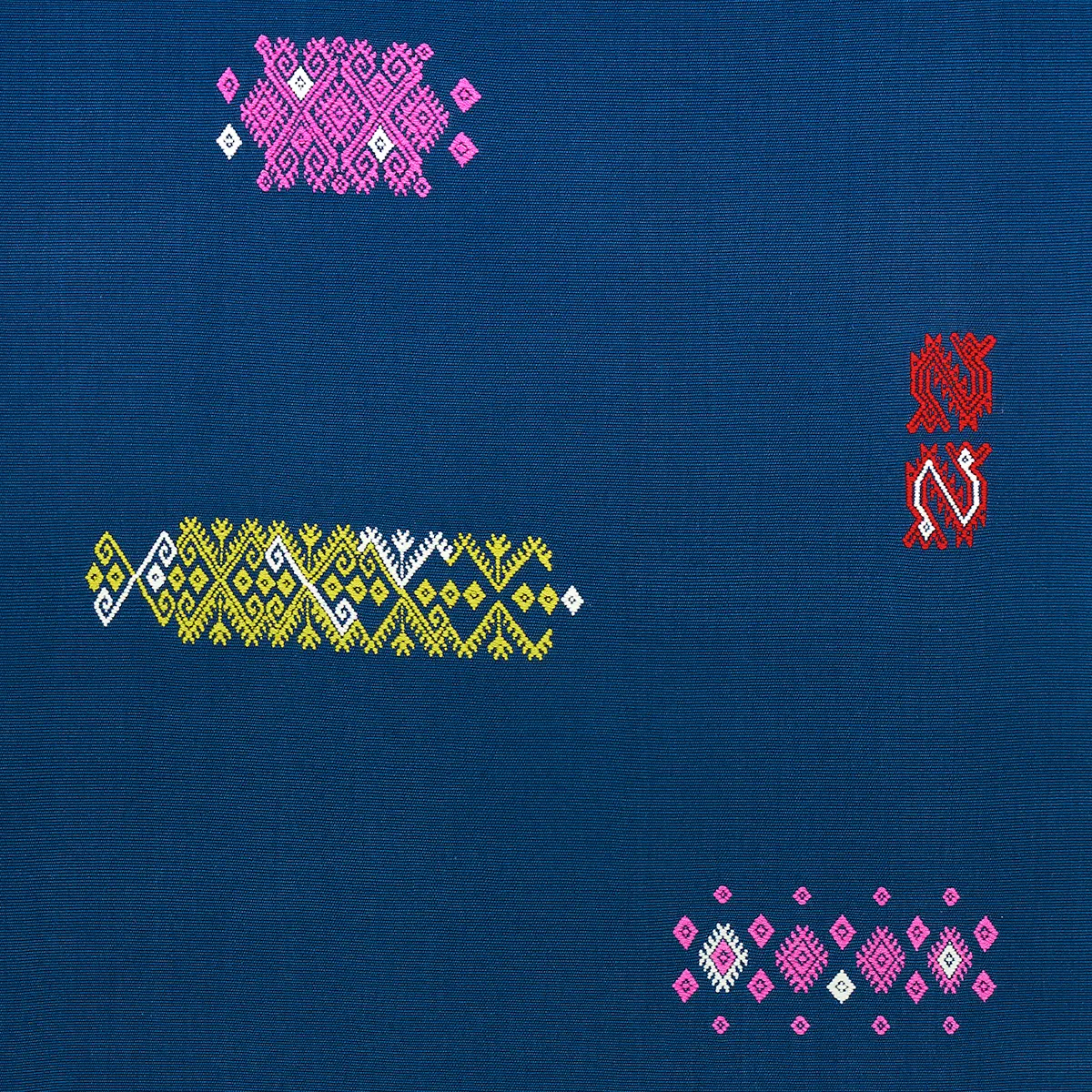 BALAMIL HANDWOVEN PANEL_ MULTI ON NAVY