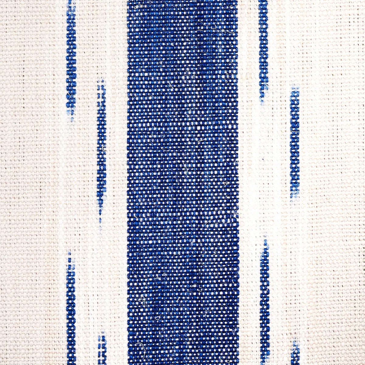 Mirza Ikat Stripe_ BLUE ON NATURAL