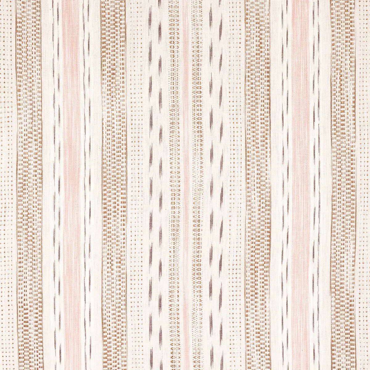 MIRZA IKAT STRIPE_ BLUSH ON NATURAL