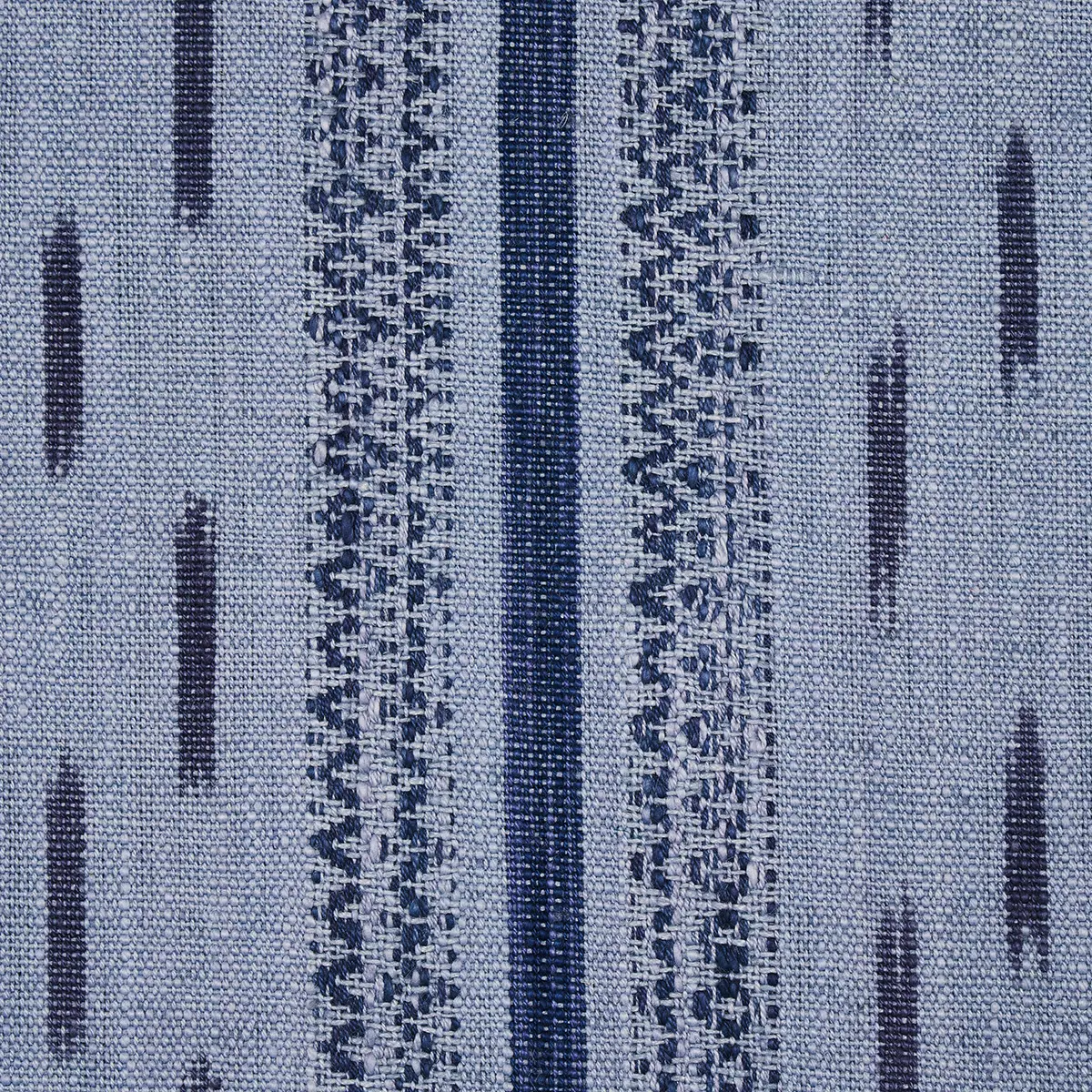 MIRZA IKAT STRIPE_ INDIGO ON CHAMBRAY
