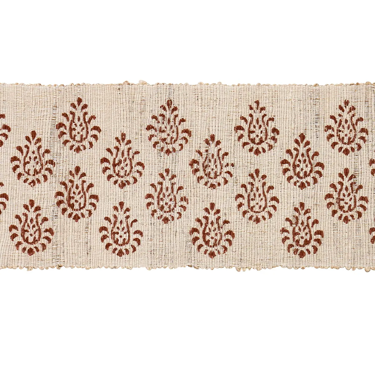 LEILA HAND-BLOCK MATKA TAPE_ SIENNA