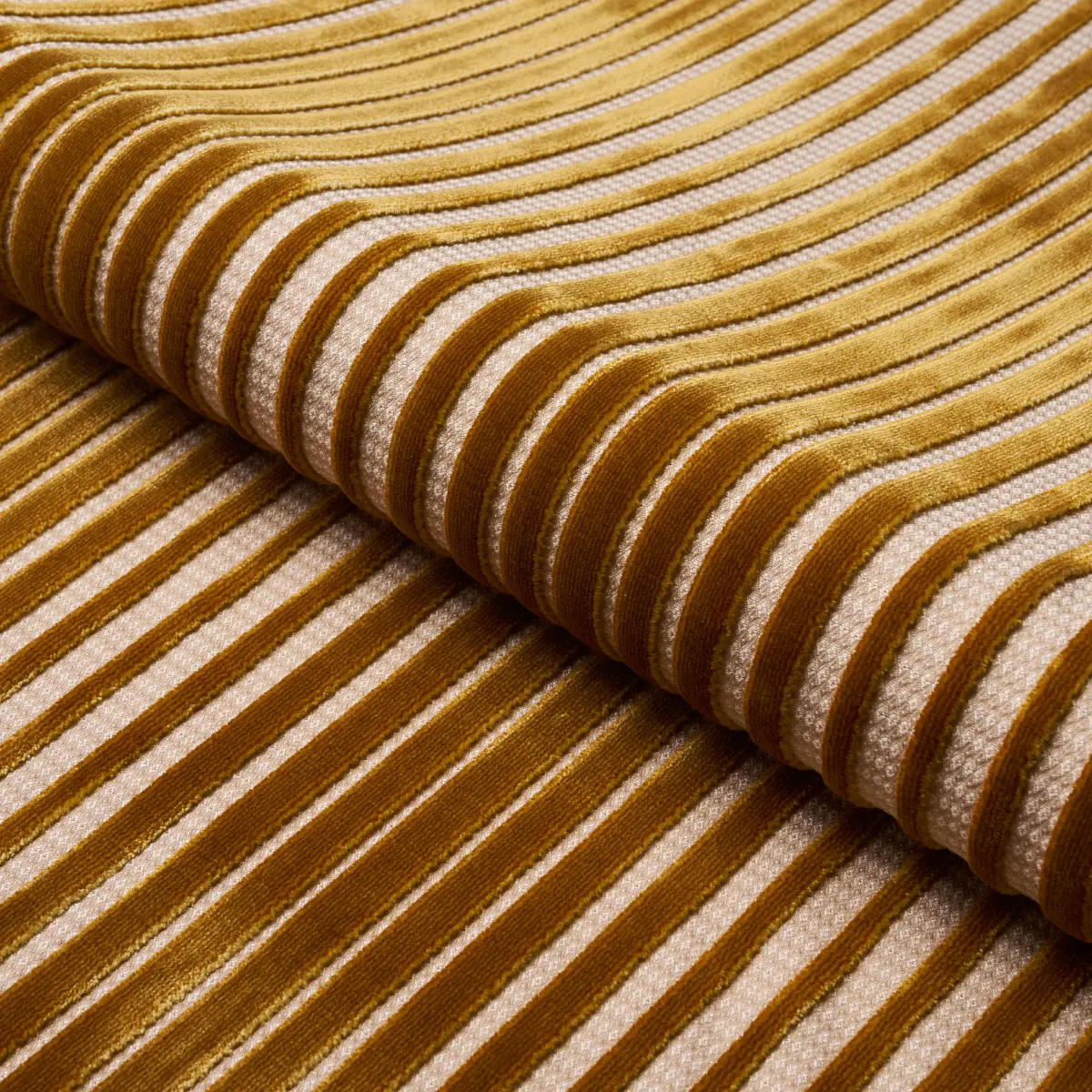 CHIMAY STRIPE VELVET_ BRONZE