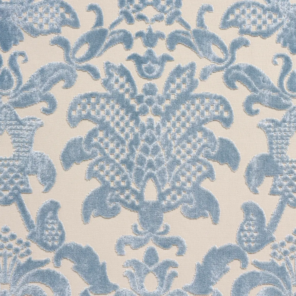 LIMBOURG DAMASK VELVET_ SKY
