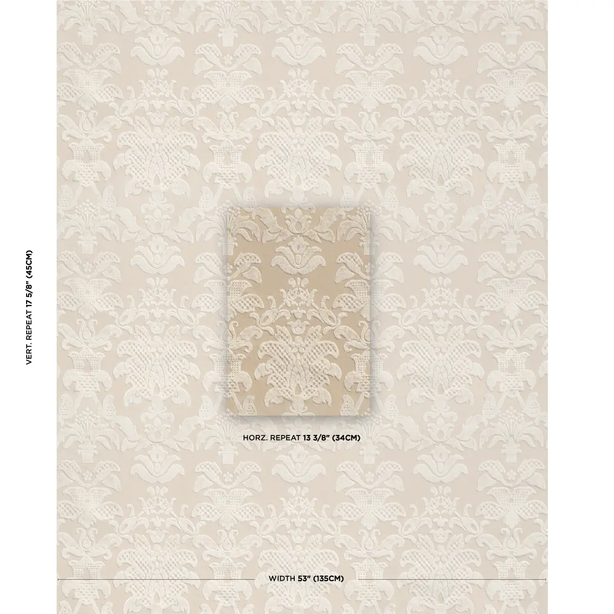LIMBOURG DAMASK VELVET_ PEARL