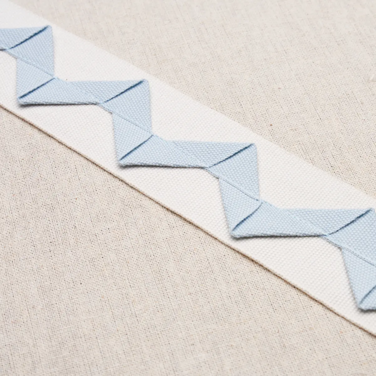 LAZARE APPLIQUÉ TAPE_ SKY ON IVORY