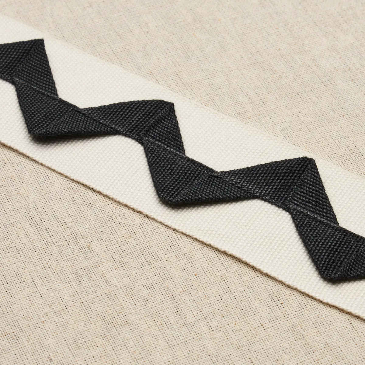 LAZARE APPLIQUÉ TAPE_ BLACK ON IVORY