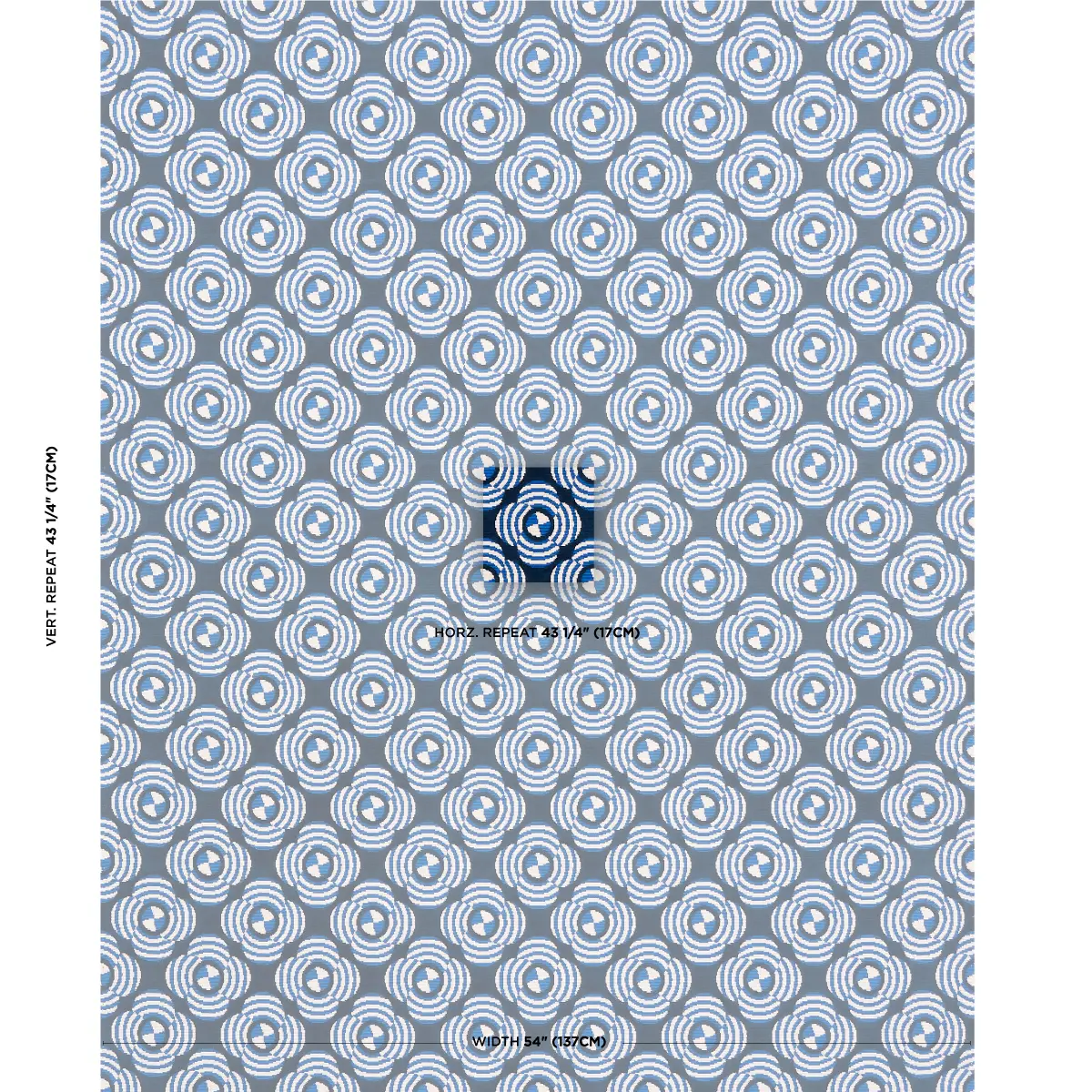 LE MODERNE CUT VELVET_ COBALT