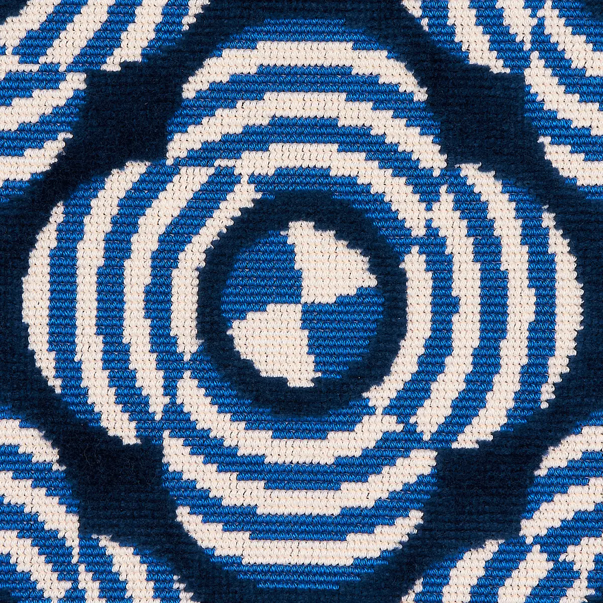 LE MODERNE CUT VELVET_ COBALT