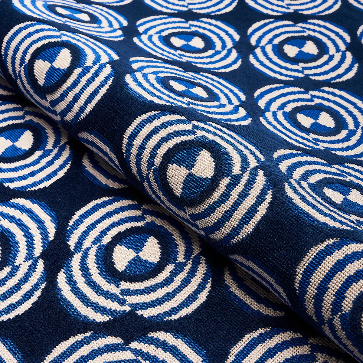LE MODERNE CUT VELVET_ COBALT