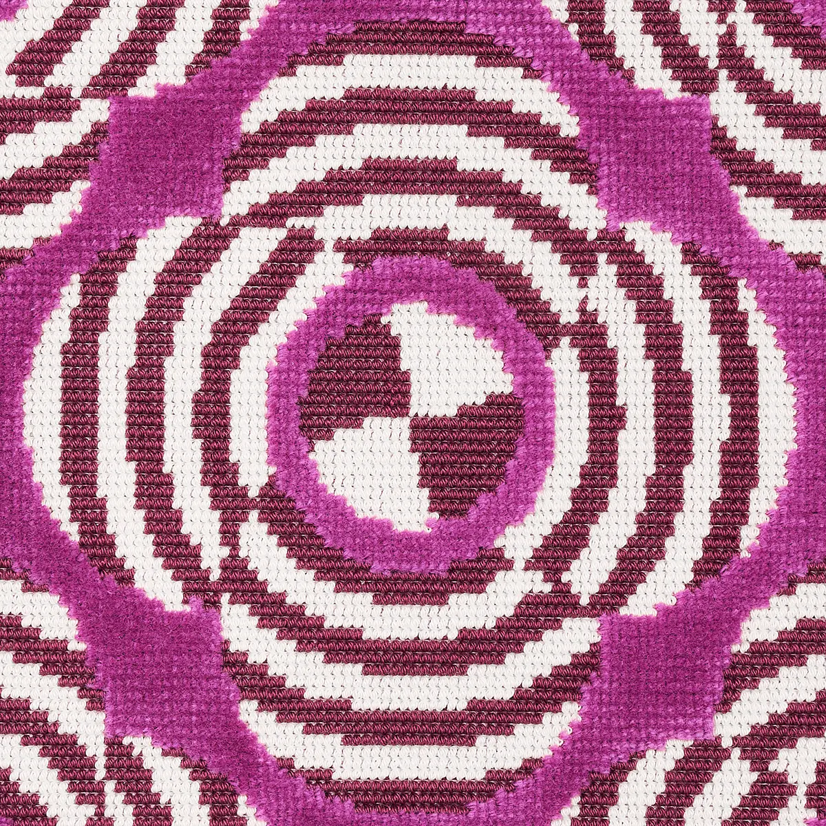 LE MODERNE CUT VELVET_ MAGENTA