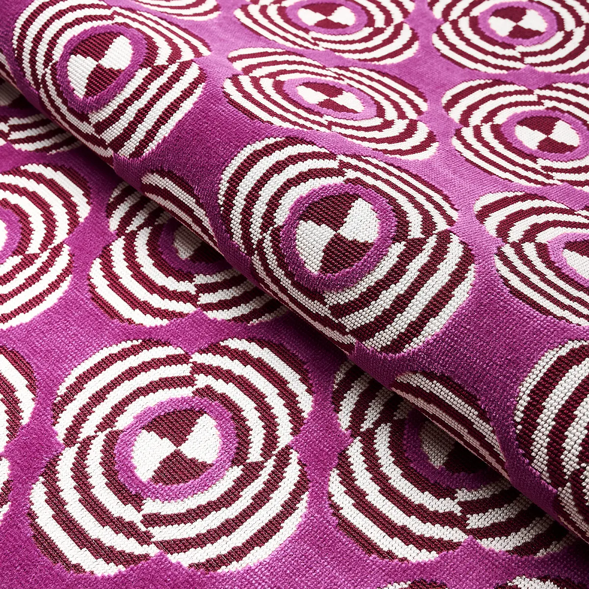 LE MODERNE CUT VELVET_ MAGENTA