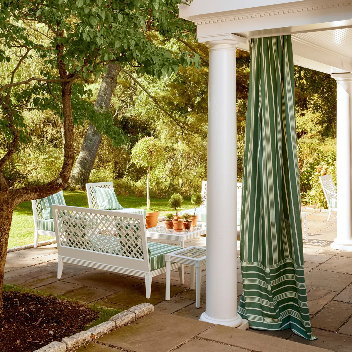 HAMPTON STRIPE INDOOR/OUTDOOR_ EMERALD