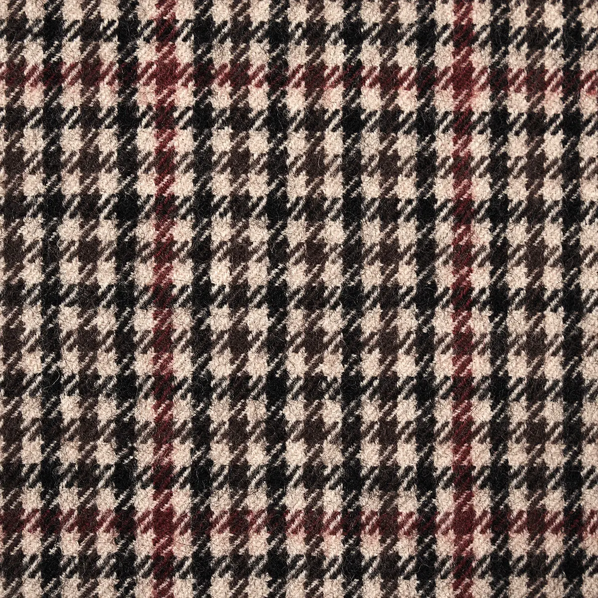 ALDRIDGE WOOL HOUNDSTOOTH_ BROWN