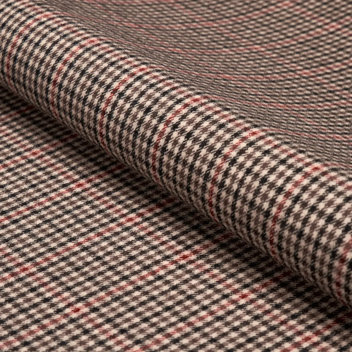 ALDRIDGE WOOL HOUNDSTOOTH_ BROWN