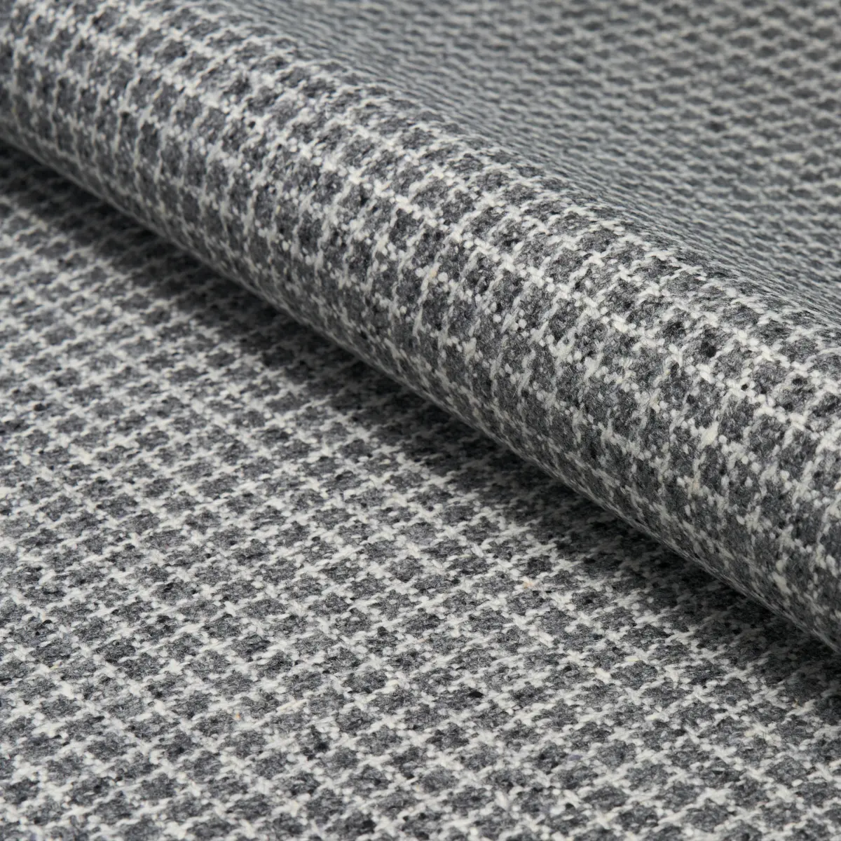 HUDSON WOOL CHECK_ GREY