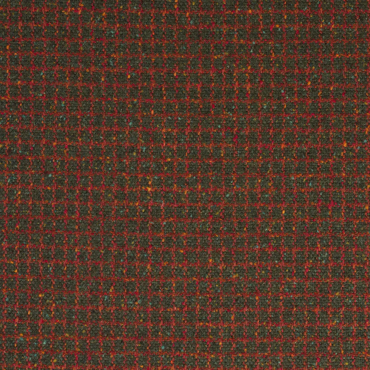 HUDSON WOOL CHECK_ FOREST GREEN