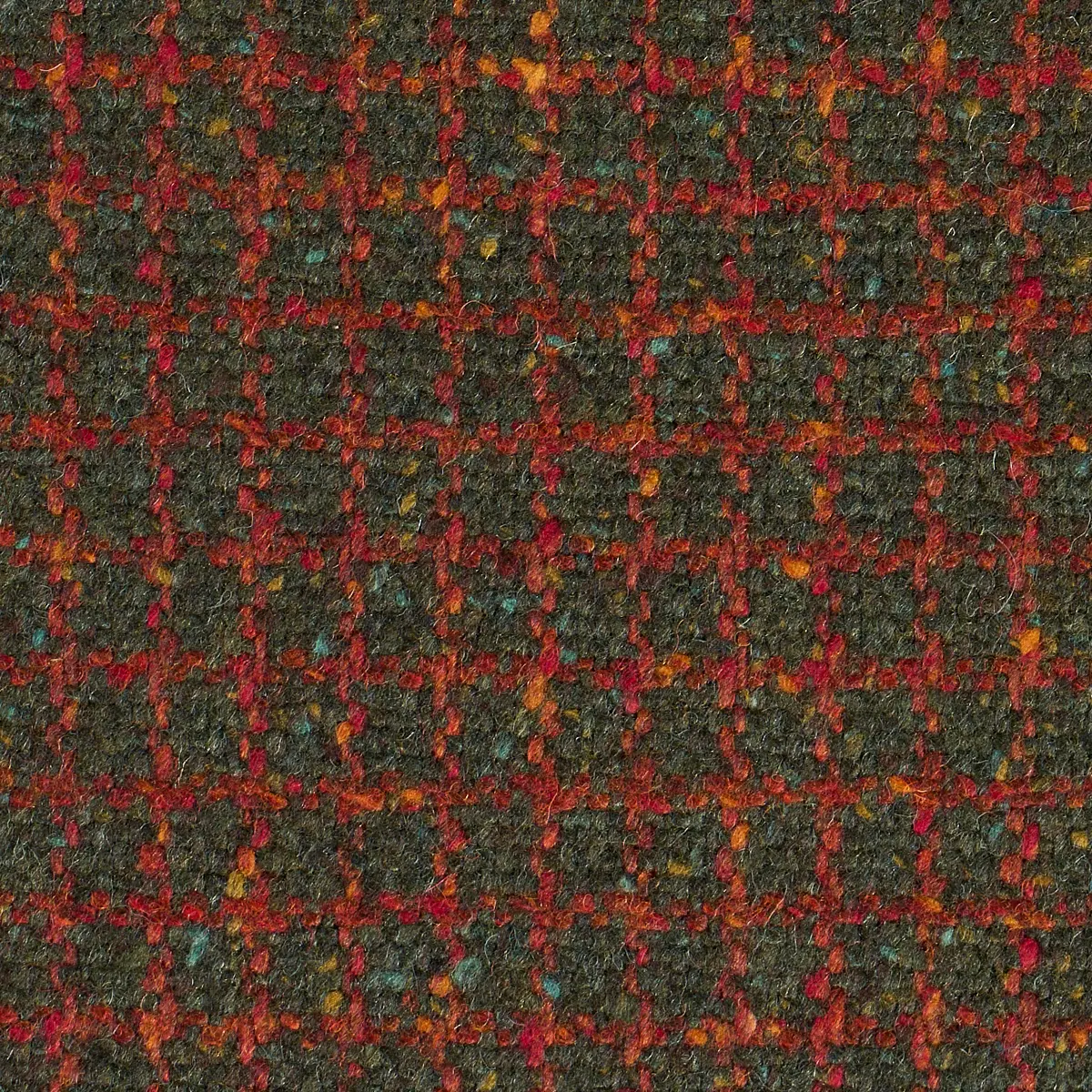 HUDSON WOOL CHECK_ FOREST GREEN