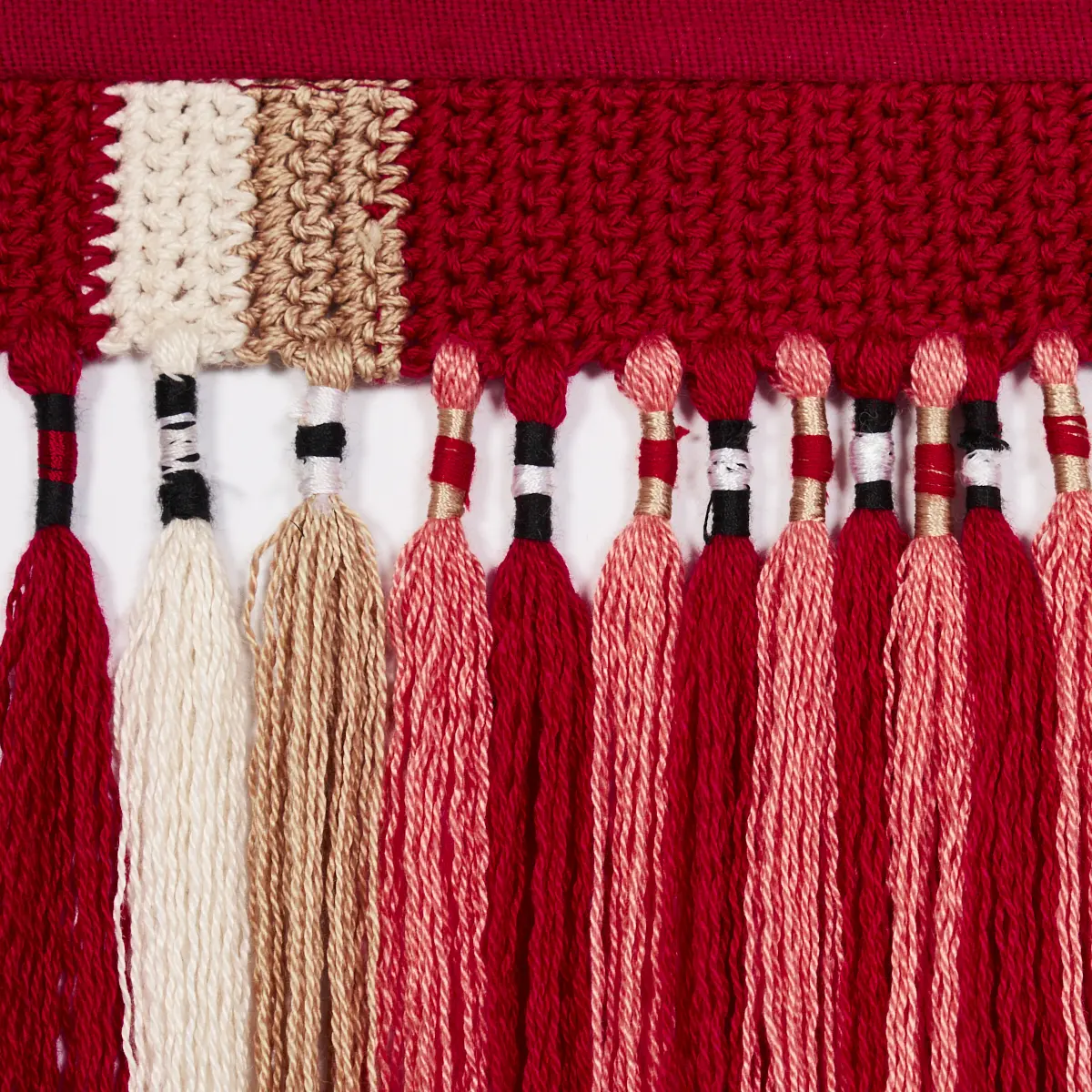 EL MOROCCO HANDMADE TASSEL TRIM_ WARM MULTI