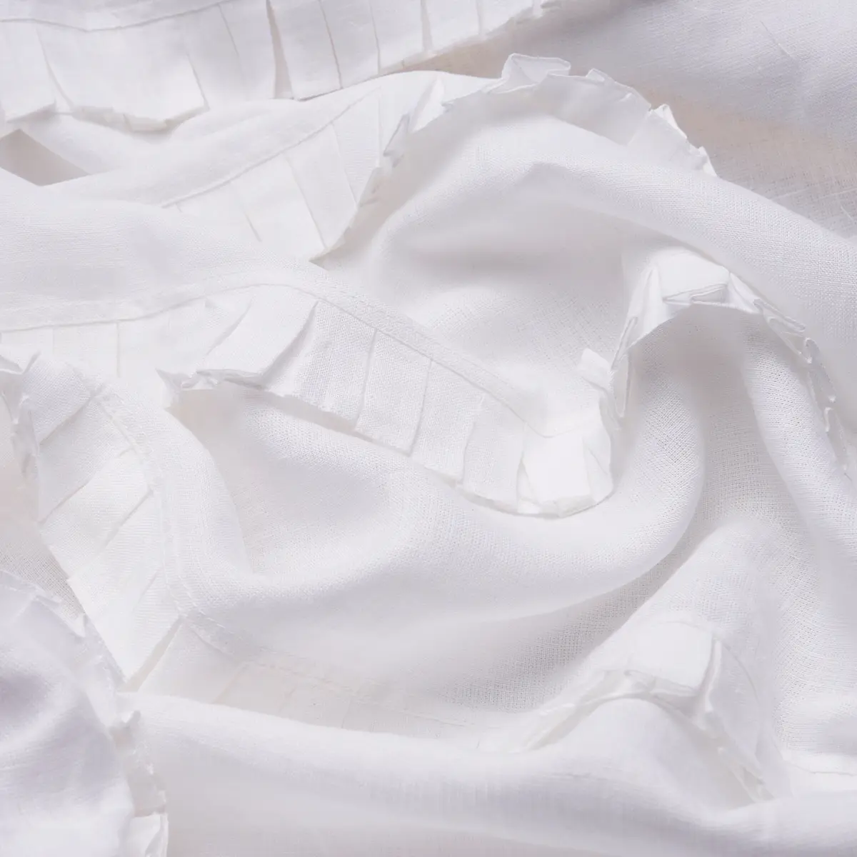 DOROTHY PLEATED LINEN_ IVORY