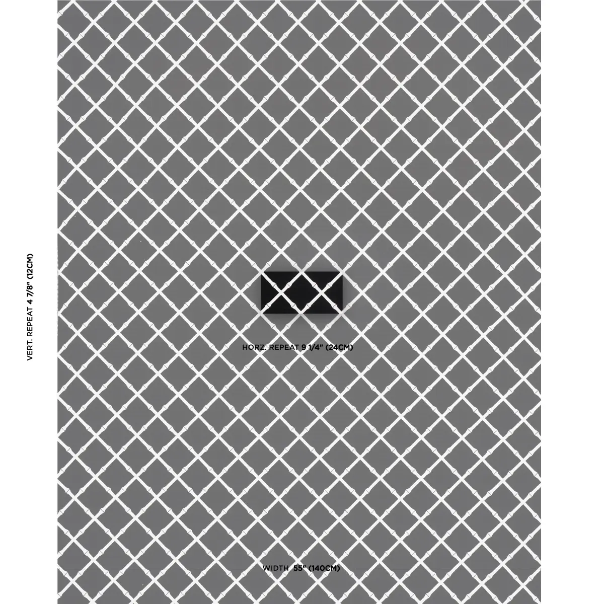BAMBOO TRELLIS INDOOR/OUTDOOR_ BLACK