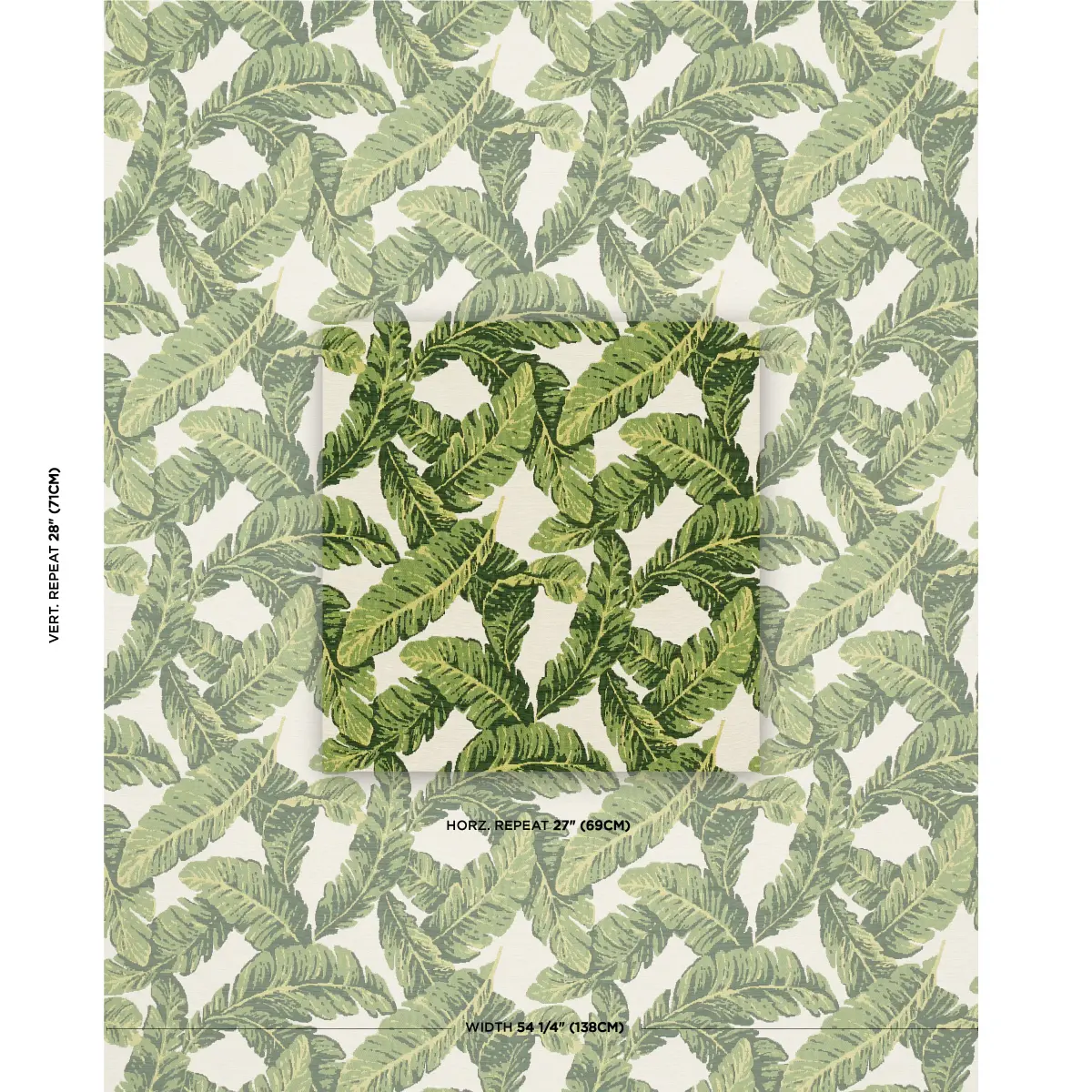 TROPICAL LEAF INDOOR/OUTDOOR_ GREEN
