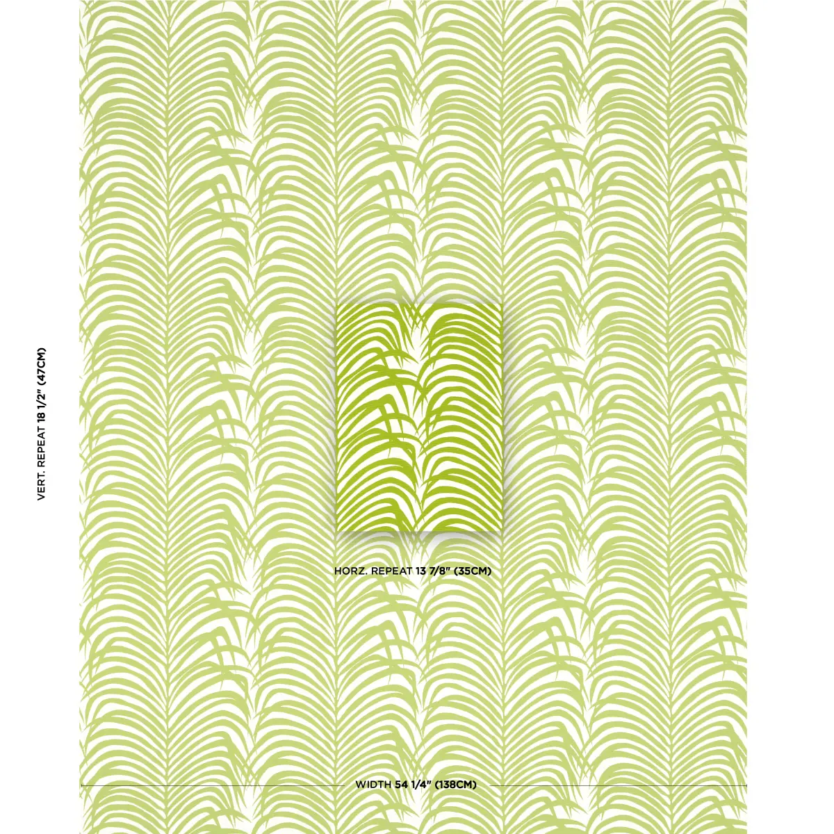 Zebra Palm Woven Indoor/Outdoor_ GREEN