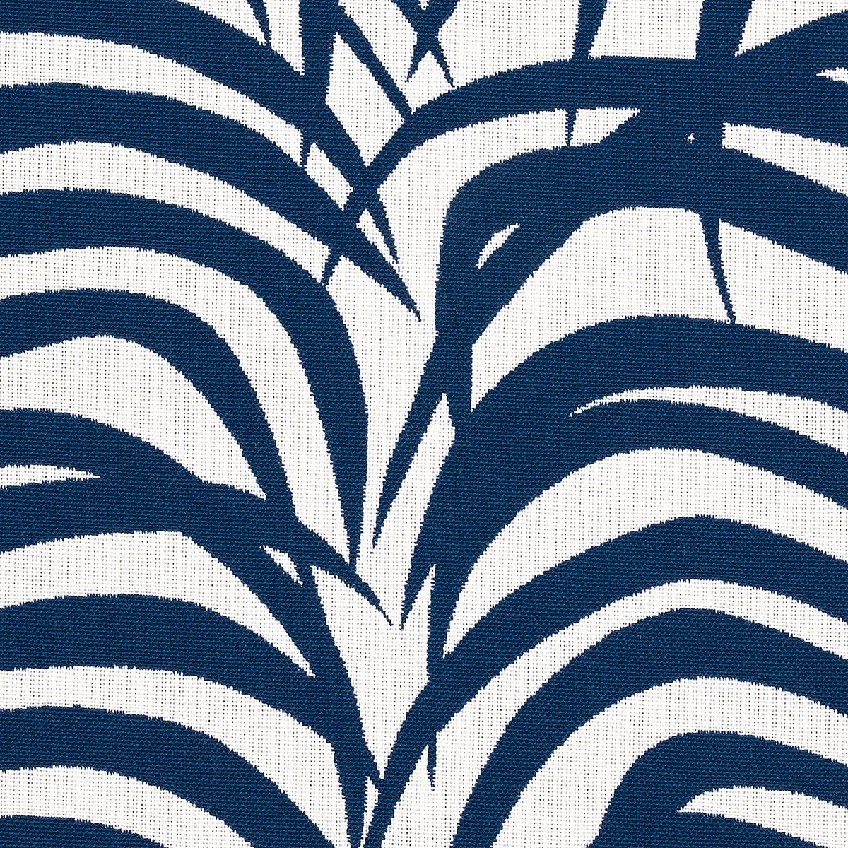 ZEBRA PALM INDOOR/OUTDOOR_ NAVY