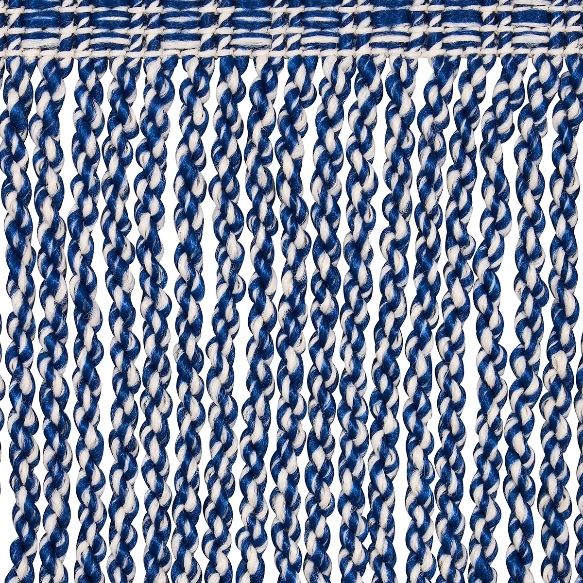 OUTDOOR BOULLION FRINGE TRIM_ NAVY