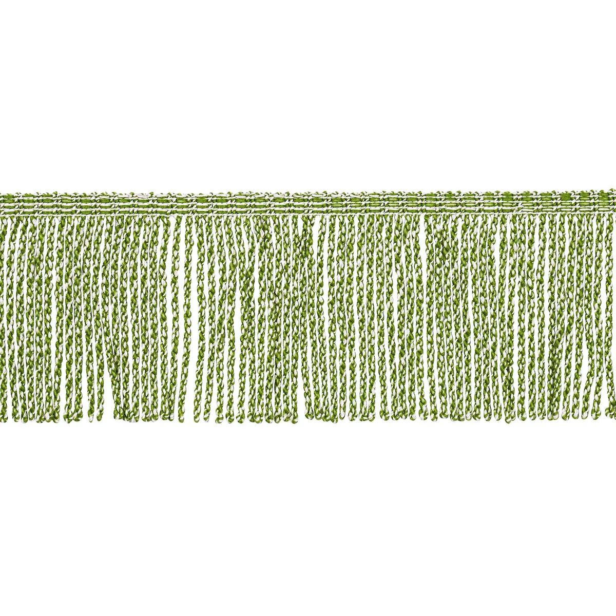 OUTDOOR BOULLION FRINGE TRIM_ GREEN