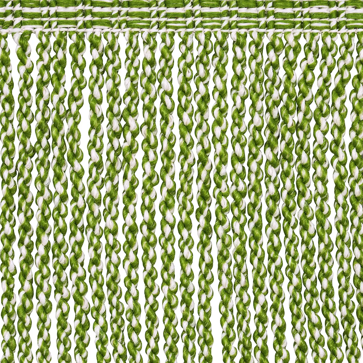 OUTDOOR BOULLION FRINGE TRIM_ GREEN