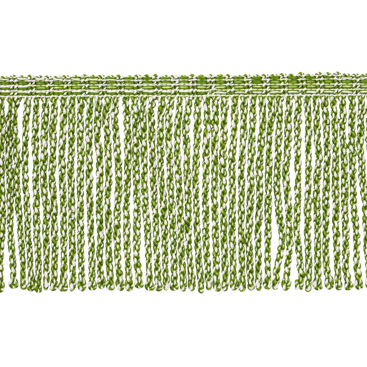 OUTDOOR BOULLION FRINGE TRIM_ GREEN