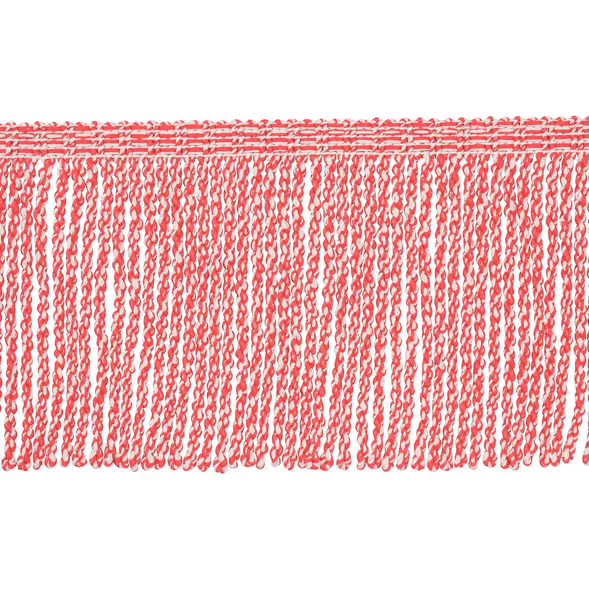 OUTDOOR BOULLION FRINGE TRIM_ CORAL
