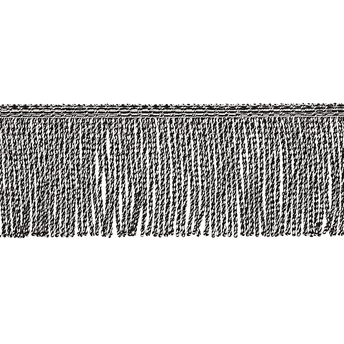 OUTDOOR BOULLION FRINGE TRIM_ BLACK