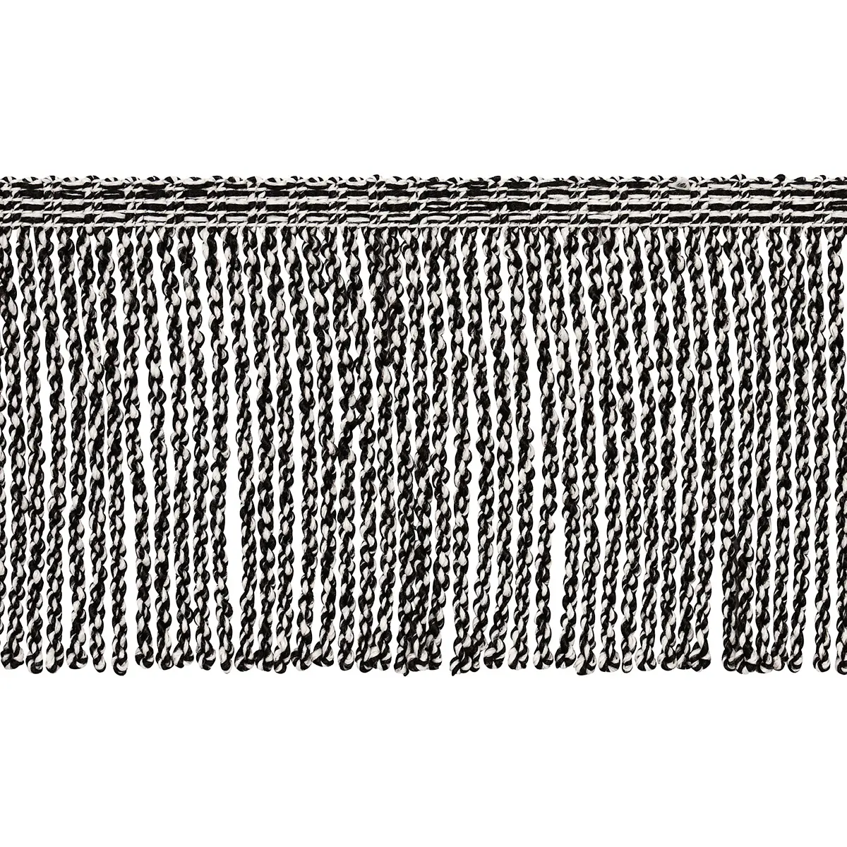 OUTDOOR BOULLION FRINGE TRIM_ BLACK