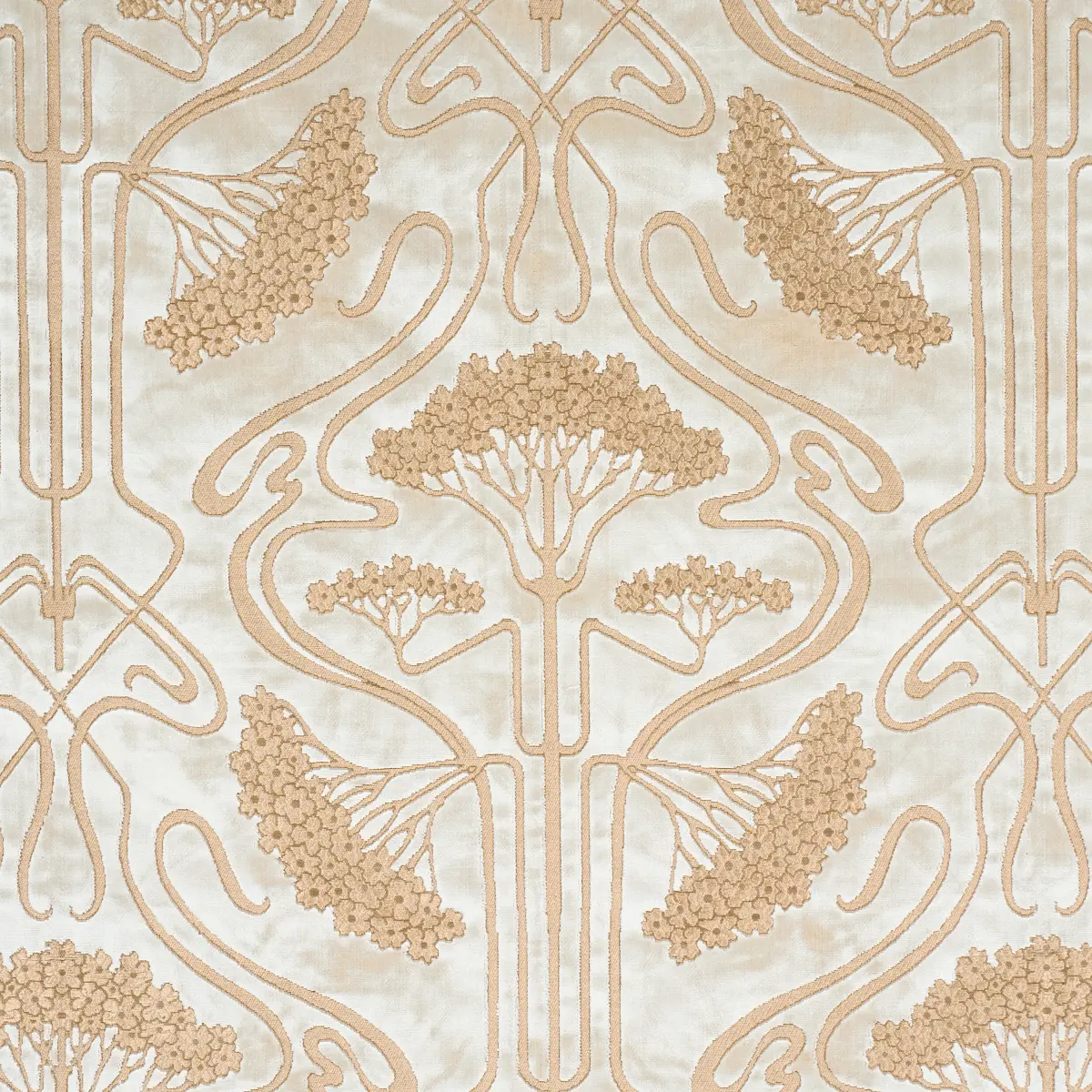 OMBELLI JACQUARD VELVET_ FAWN