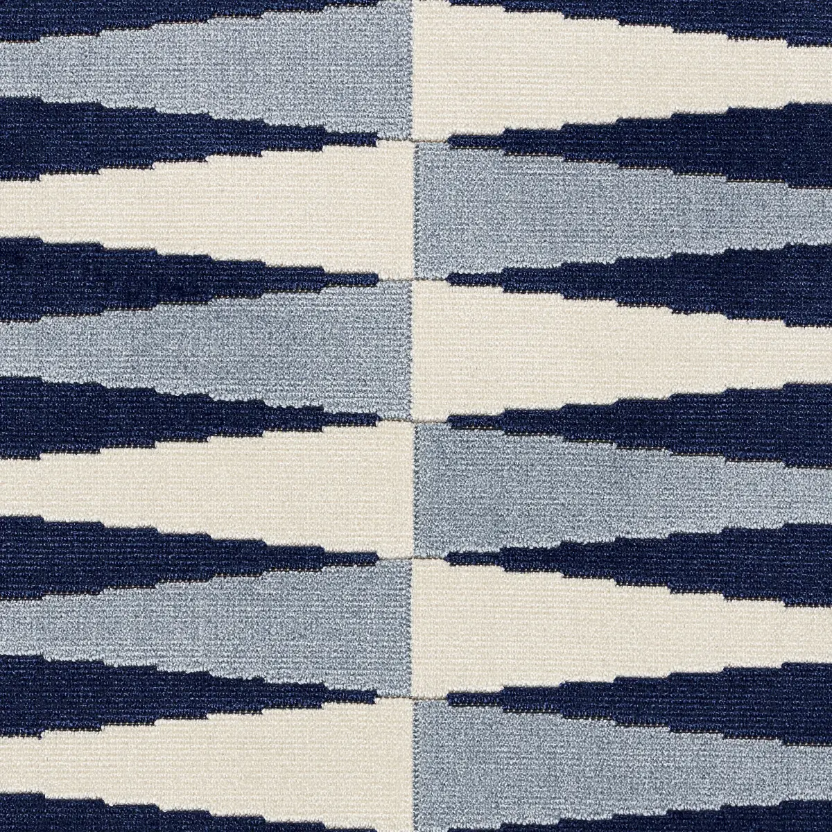 BACKGAMMON CUT VELVET_ BLUE