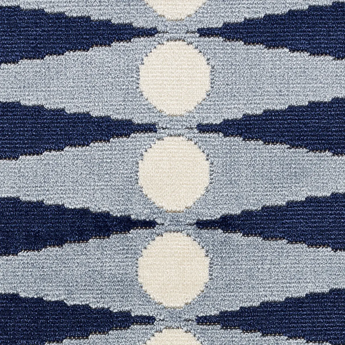 BACKGAMMON CUT VELVET_ BLUE