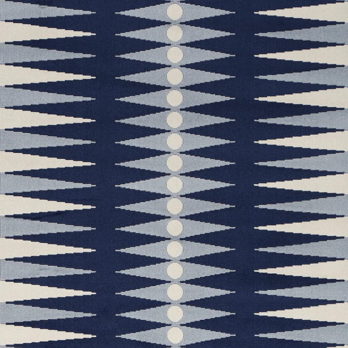 BACKGAMMON CUT VELVET_ BLUE