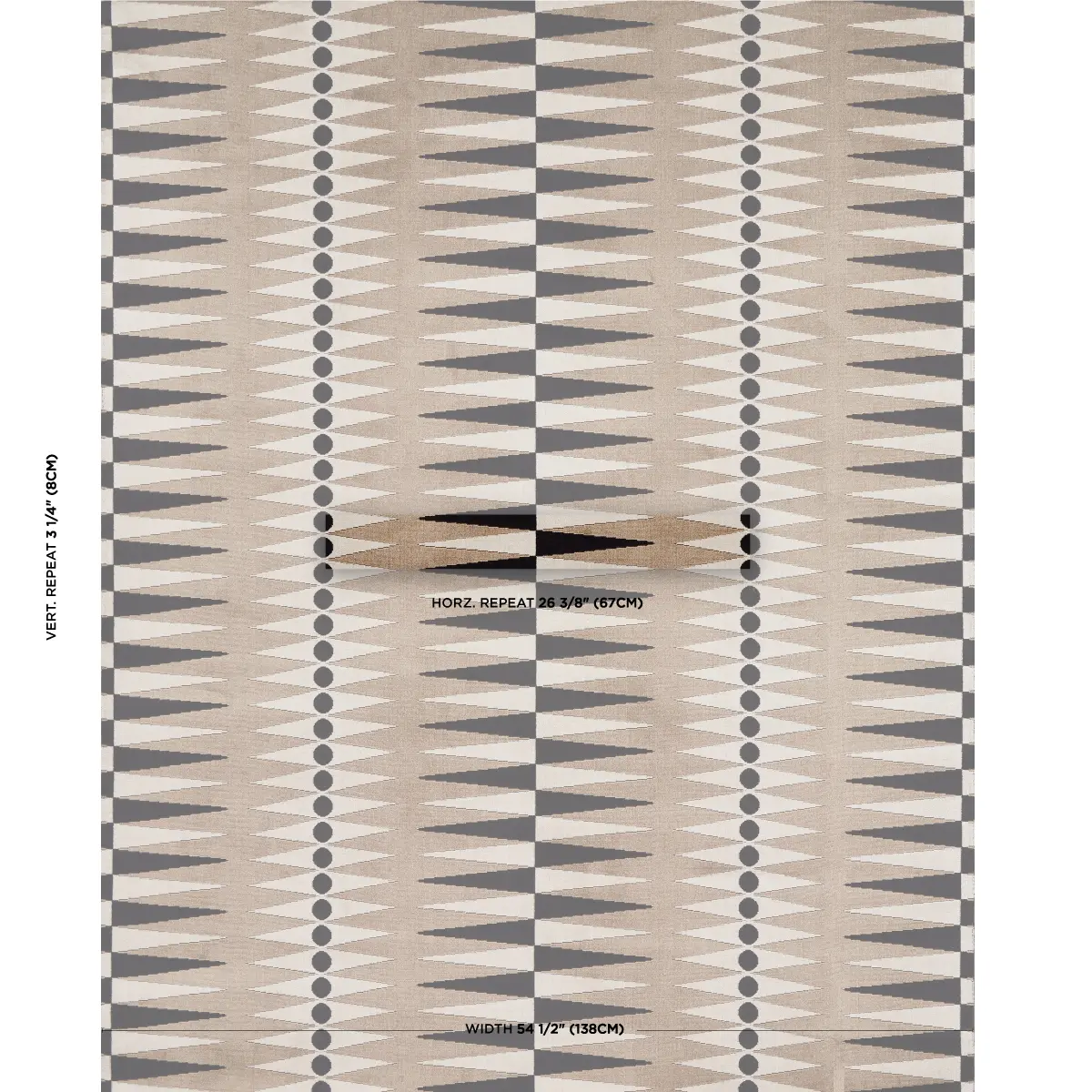 BACKGAMMON CUT VELVET_ NEUTRAL