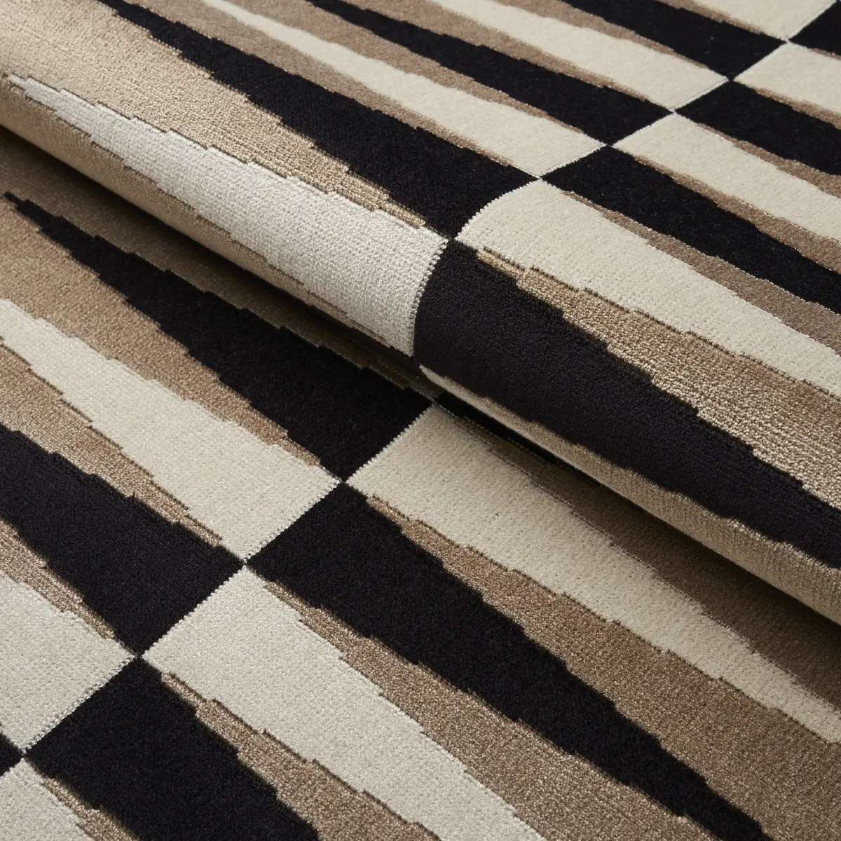 BACKGAMMON CUT VELVET_ NEUTRAL