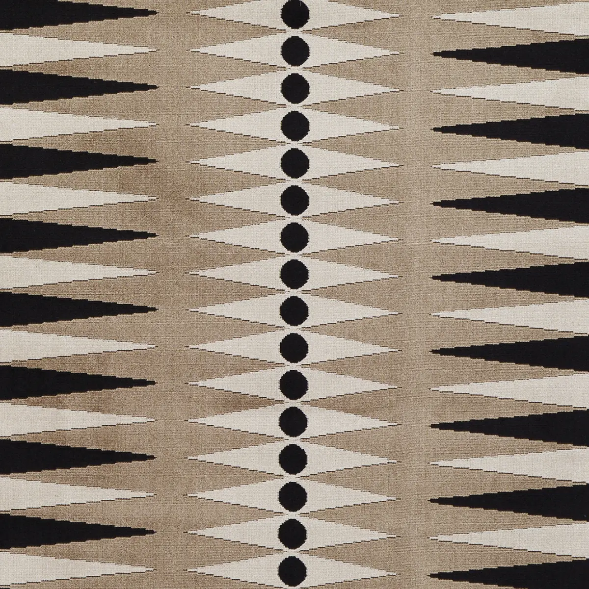 BACKGAMMON CUT VELVET_ NEUTRAL